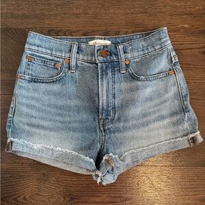 Madewell Lightwash Jean Shorts 26